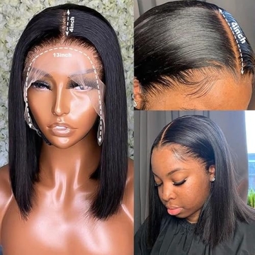 Bob Wig Human Hair Lace Front Wigs for Black Women