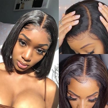 Bob Wig Human Hair Lace Front Wigs for Black Women