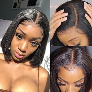 Bob Wig Human Hair Lace Front Wigs for Black Women