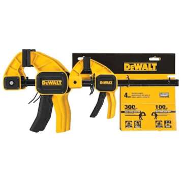 DEWALT DWHT83196 Medium and Large Trigger Clamps - 4 Pack