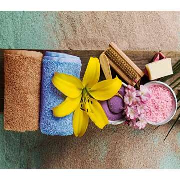 Towel and Linen Mart 100% Cotton - 24 Pack Wash Cloth Set - Flannel Face Cloths, Highly Absorbent and Soft Feel Fingertip Towels (Multi, Pack of 24)