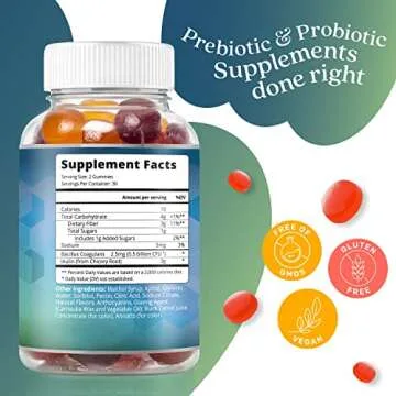 BeLive Synbiotics - Probiotic & Prebiotic Fiber Gummies – High Strength Inulin (3g), Dietary Fiber...