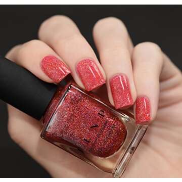 ILNP Sunkissed - Bright Watermelon Holographic Sheer Jelly Nail Polish