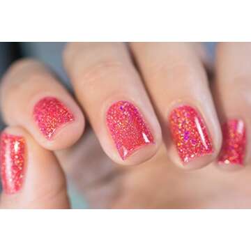 ILNP Sunkissed - Bright Watermelon Holographic Sheer Jelly Nail Polish