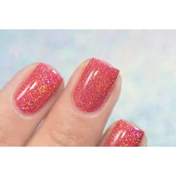 ILNP Sunkissed - Bright Watermelon Holographic Sheer Jelly Nail Polish