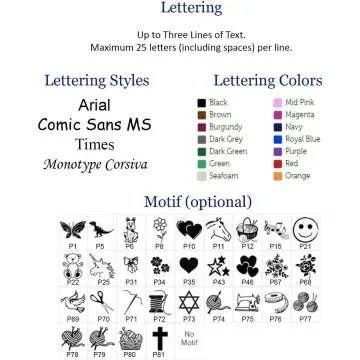 Personalized Satin Sewing Labels for Crafts - 50 Pack