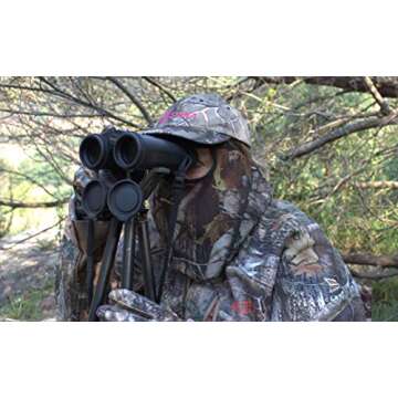 DOWN UNDER OUTDOORS Premium Camo Hunting Face Mask in Lightweight Breathable Sheer Mesh for Warm Weather, Adjustable for Men, Women and Kids