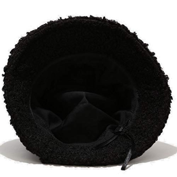 Stylish MaxNova Fuzzy Sherpa Vintage Bucket Hat