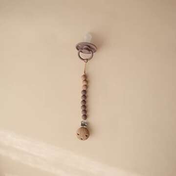 mushie 100% Silicone Baby Pacifier Clip BPA Free | Eva