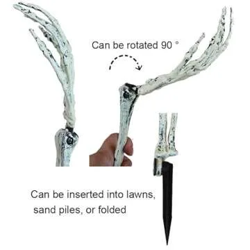 AOFOX Halloween Skeleton Stakes for Spooky Displays