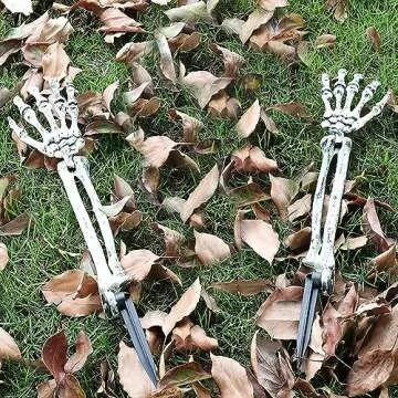 AOFOX Halloween Skeleton Stakes for Spooky Displays