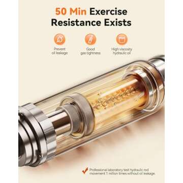 Niceday Steppers for Exercise, Mini Stair Stepper with Resistance Bands at Home Workout Equipment with 300LBS Loading Capacity, Hydraulic Fitness Stepper with LCD Monitor Sliver Gray