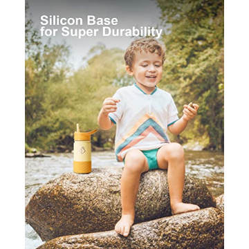 BUZIO Kids Insulated Water Bottle with Fun Stickers