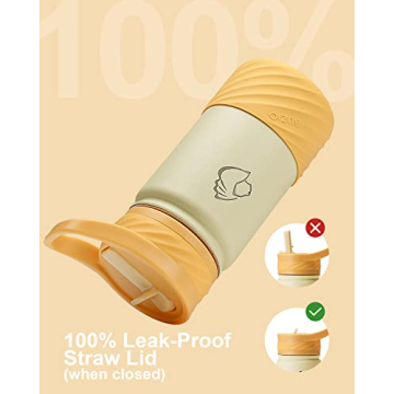 BUZIO Kids Insulated Water Bottle with Fun Stickers