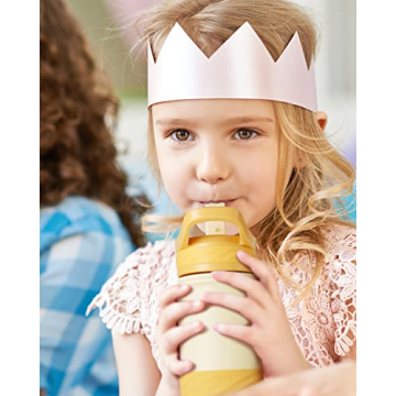 BUZIO Kids Insulated Water Bottle with Fun Stickers