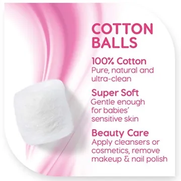 Simply Soft Premium Cotton Balls - 600 Count, 100% Cotton
