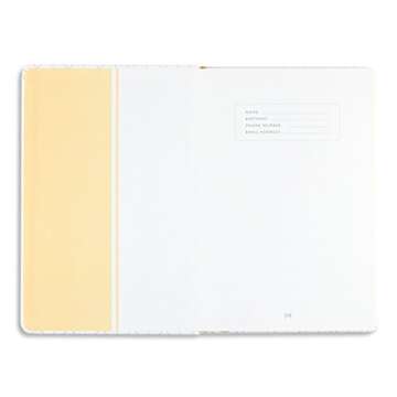 Miliko Geometry Golden Blocking A5 Hardcover Banded Dot Grid Notebook/Journal-100 Sheets(200 Pages).100gsm Inner Page. 8.27"x5.67"(Dot Grid)