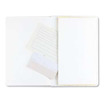 Miliko Geometry Golden Blocking A5 Hardcover Banded Dot Grid Notebook/Journal-100 Sheets(200 Pages).100gsm Inner Page. 8.27"x5.67"(Dot Grid)