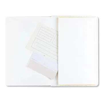 Miliko Geometry Golden Blocking A5 Hardcover Banded Dot Grid Notebook/Journal-100 Sheets(200 Pages).100gsm Inner Page. 8.27"x5.67"(Dot Grid)