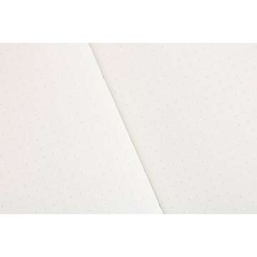 Miliko Geometry Golden Blocking A5 Hardcover Banded Dot Grid Notebook/Journal-100 Sheets(200 Pages).100gsm Inner Page. 8.27"x5.67"(Dot Grid)