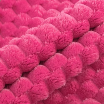 Vibrant Hot Pink Faux Fur Pillow Covers Set of 2