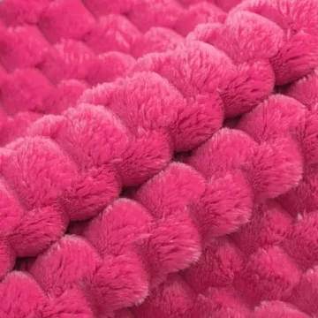 Vibrant Hot Pink Faux Fur Pillow Covers Set of 2