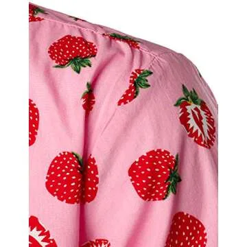 JOGAL Men's Button Down Hawaiian Shirt for Summer Fun