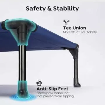 Veehoo Cooling Elevated Dog Bed for Medium Pets