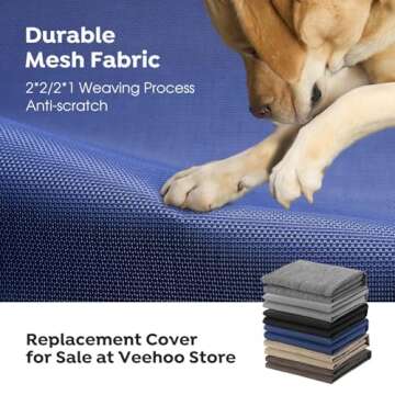Veehoo Cooling Elevated Dog Bed for Medium Pets