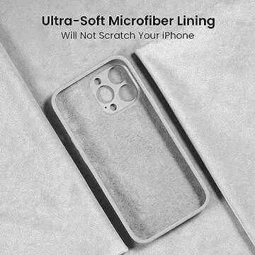 FireNova Designed for iPhone 15 Pro Max Case, Silicone Upgraded [Camera Protection] Phone Case with [2 Screen Protectors], Soft Anti-Scratch Microfiber Lining Inside, 6.7 inch, White