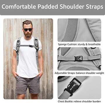 Henkelion Bubble Carrying Bag for Small Medium dogs Cats, Space Capsule Pet Hiking backpack, Airline Approved Travel carrier - Grey