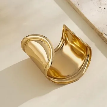 Gold Bangles for Women Non Tarnish Stylish Cuff Bracelet