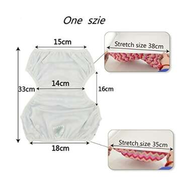 ALALVABABY Baby Swim Diapers 3pcs Reuseable Washable & Adjustable for Swimming Lesson & Baby Gifts 0-2 Years Baby Boy Girl Purple White Pink 3SWB17