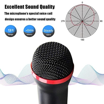 TPFOON 4M Wired Microphone for Rock Band and Gaming