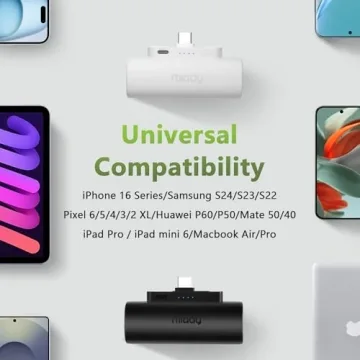 Miady 2-Pack Mini Portable Charger Fast Charging Power Bank