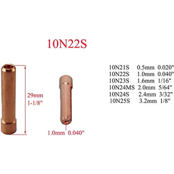 RIVERWELD TIG Gas Lens & Collet Kit for 17 18 26 Torches