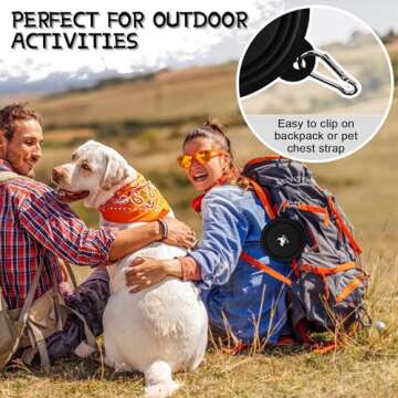 Collapsible Dog Bowls for Travel, 2-Pack Dog Portable Water Bowl for Dogs Cats Pet Foldable Feeding Watering Dish for Traveling Camping Walking with 2 Carabiners, BPA Free