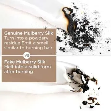 Bedsure 100% Mulberry Silk Pillowcase for Hair and Skin, Both Sided Pure Silk Pillow Cover with Hidden Zipper, Gifts for Women Men, Queen Size Single Pack,20x30 Inches