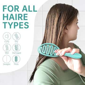 Daily Guard Detangling Brush - Eco-Friendly & Ergonomic