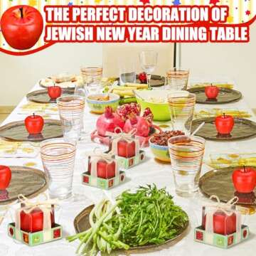 Tondiamo 12 Pcs 12 Pcs Apple Candle Christmas Artificial Creative Apple Shaped Candle Gifts for Women 3D Apple Shape Party Wax Candle Gifts for Birthday Christmas Party Home Table Decor Mother Gift