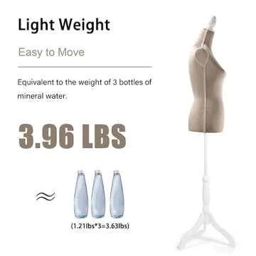 HOMBOUR Adjustable Female Dress Form Mannequin for Display