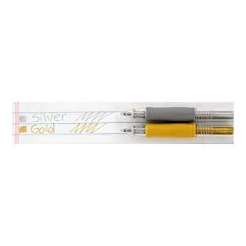 Pilot G2 Metallics Gel Pens: Gold & Silver Set - 0.7mm