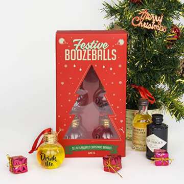 Festive Boozeballs – Refillable Baubles for Holiday Cheer