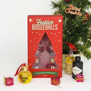 Festive Boozeballs – Refillable Baubles for Holiday Cheer