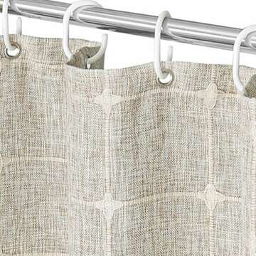 Plaid Waterproof Shower Curtain - Easy to Clean & Stylish