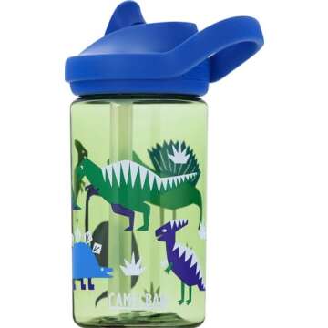 CamelBak Eddy+ Kids BPA-Free Water Bottle with Straw, 14oz, green, Model Number: 2282301040