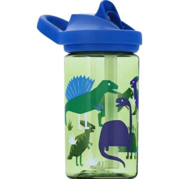 CamelBak Eddy+ Kids BPA-Free Water Bottle with Straw, 14oz, green, Model Number: 2282301040