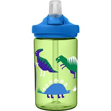 CamelBak Eddy+ Kids BPA-Free Water Bottle with Straw, 14oz, green, Model Number: 2282301040