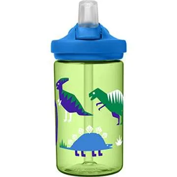 CamelBak Eddy+ Kids BPA-Free Water Bottle with Straw, 14oz, green, Model Number: 2282301040