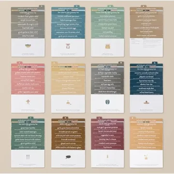 Meal Planner with 72 Recipe Cards for Effortless Cooking